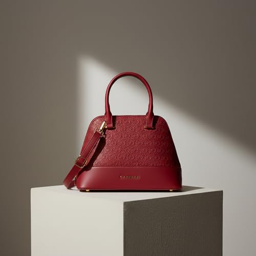 Image of Caprese Rain Small Satchel Bag with Adjustable & Detachable Strap | Versatile Shoulder, Crossbody & Handheld Bag with Multiple Compartments for Work, Travel, and Everyday Use