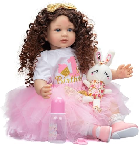 Muñeca Reborn Realista para Niños de 24 Pulgadas miniatura 1
