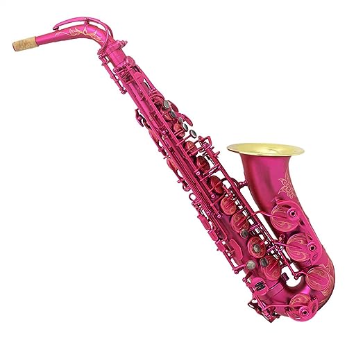 Amazon | マットピンクカラー Eb Tone アルトサックス管楽器 ケースと