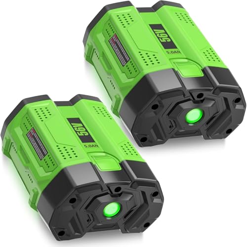 GERIT BATT 56V 5.0Amps BA2800 Replacement for EGO Battery(Green-5.0AH-2P)