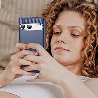 Sidande Schutzhülle für Xperia 10 VII, Sony 10VII Hüllen, ultradünne Handyhülle mit Stoßdämpfung, Kohlefaser, TPU-Gummi, Schutzhülle für Sony Xperia 10 VII, Marineblau – Ansicht 7