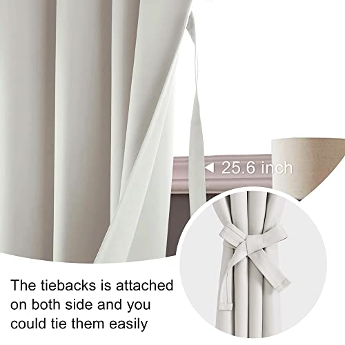 JIUZHEN Blackout Curtains for Bedroom Living Room 60 x 84 Inches Long by JIUZHEN - Image 5