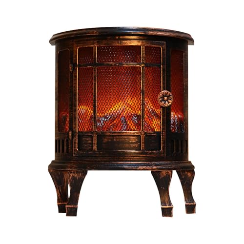 Lanterne de cheminée sans flamme – Lumière de cheminée simulée, lanterne de cheminée décorative de table | Lumière de cheminée à flamme de simulation électrique, lampe à charbon de cheminée artificiel