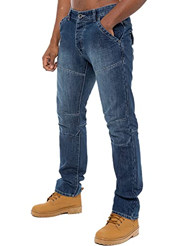 Ze Enzo 989 Denim Denim Denim Denim Denim - Pantalones Vaqueros para Hombre (Talla única), Color Azul y Negro Azul Lightwash 44