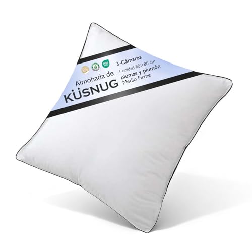 KUSNUG Almohada de Plumón de Ganso 80x80