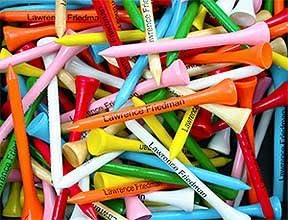 Personalized Wooden 3 1/4" Golf Tees (Pack of 1,000) Assorted Mix