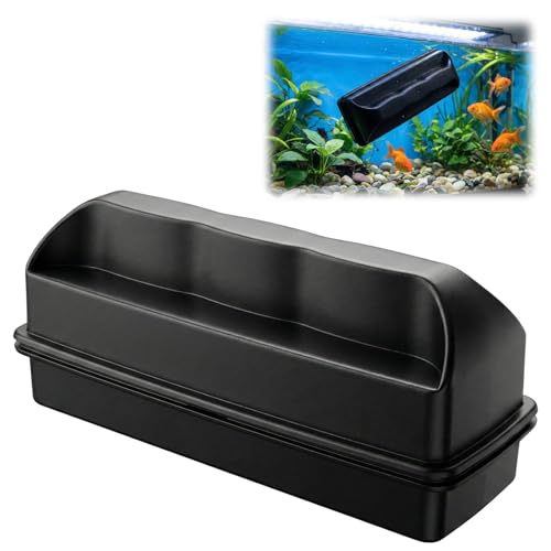Menibeuty Aimant Aquarium Nettoyage, Nettoyeur Vitre Aquarium Forte Outil de Nettoyage Nagnétique Aimant à Algues, Eponge Vitre pour Le Nettoyage du Verre D'une Épaisseur de ≤10 mm