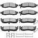 SCITOO Ceramic Disc Brake Pads Set fit 2004-2005 Infiniti QX56,2005-2006 Nissan Armada,2004-2007 Nissan Titan