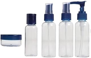 5-Piece Spray Bottle Travel Dispenser - dark blue