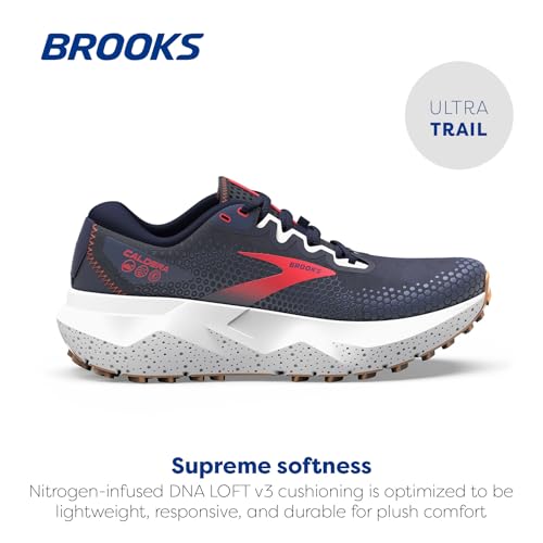Brooks Brooks Women’s Caldera 6 Trail Running Shoe - Peacoat/Bittersweet/Navy - 5 Medium