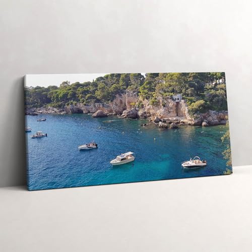 Tableau photo sur toile Cap d'Antibes 100x50cm pour habiller un grand mur vide