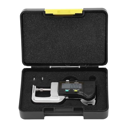 Lybunair Digital Display Thickness Gauge Detachable Horizontal Measuring Tool for Jewelry, Paper, and Leather 0 to 12.7mm 0.01mm