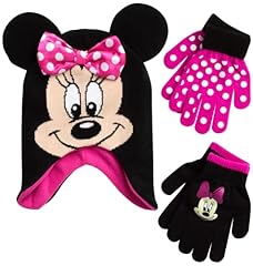 Hot Pink Minnie Gloves 4-7