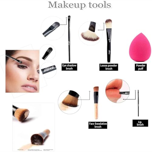 Kit de Maquillaje, Set Maquillaje Mujer, Estuche Maquillaje Mujer, Set de Regalo de Maquillaje Kit de Inicio Completo con Sombras de Ojos, Fundación, Maletín Maquillaje para Niñas Mujeres - imagen 8