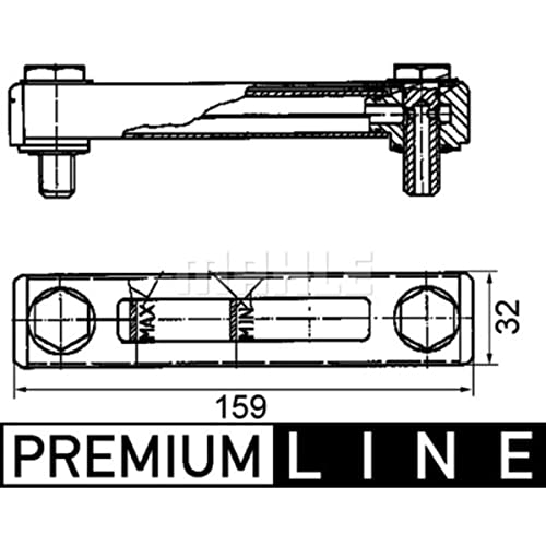 MAHLE CRTX 1 000P Pièces de rechange pour réservoir d'équilibrage BEHR PREMIUM LINE Cover