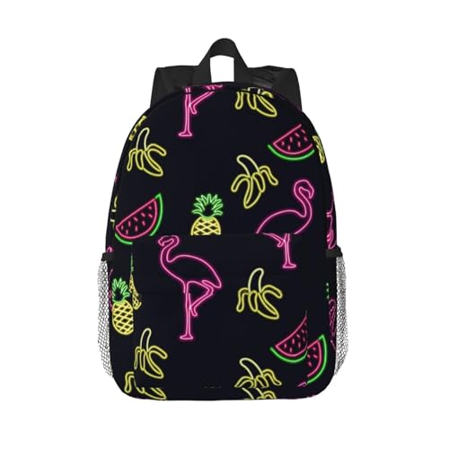 Sac à dos de randonnée et gym mixte à imprimé flamant rose