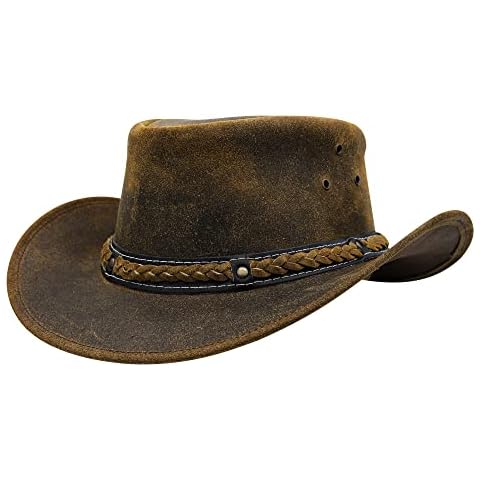 Australian Leather Cowboy Hat for Summer Cover