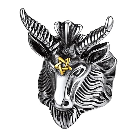 Bandmax Anillo Pentagrama Satanás Talla 67 Cover