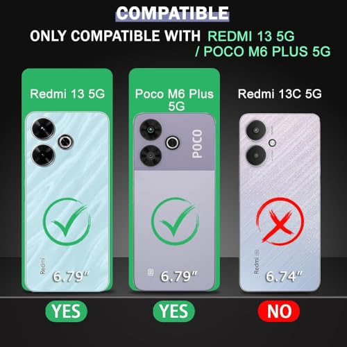 Image of Stylish Spider Back Case Cover Compatible for Mi Redmi 13 5G / Poco M6 Plus | Spidey Face Mask Case | Soft Silicone | Camera & Full Body Protection | Shock Proof | (Black)
