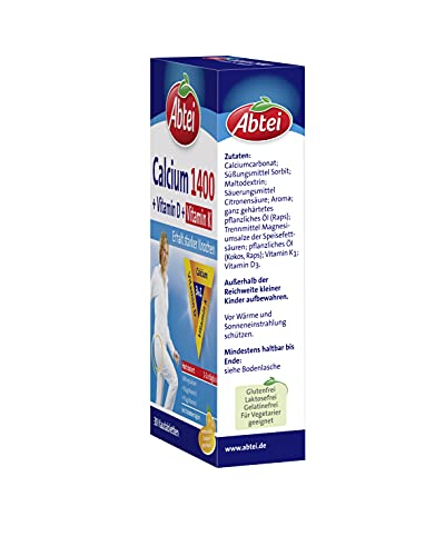 Abtei Calcium 1400 Plus D& KOsteo Vital, 132 g