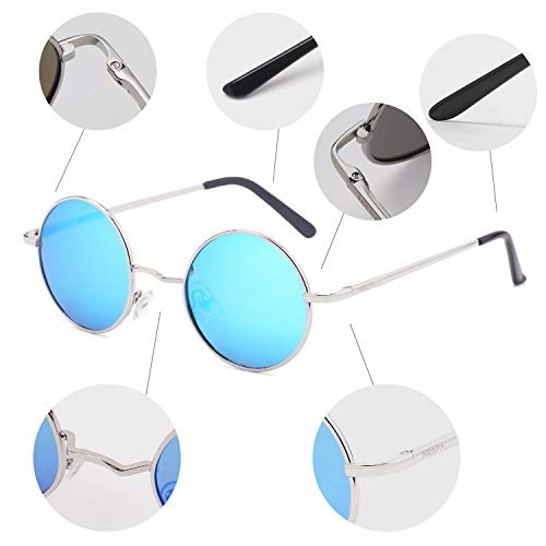 Image of Vintage Small Round Polarized Hippie Sunglasses for Men Women Circle Sun Glasses NP1002