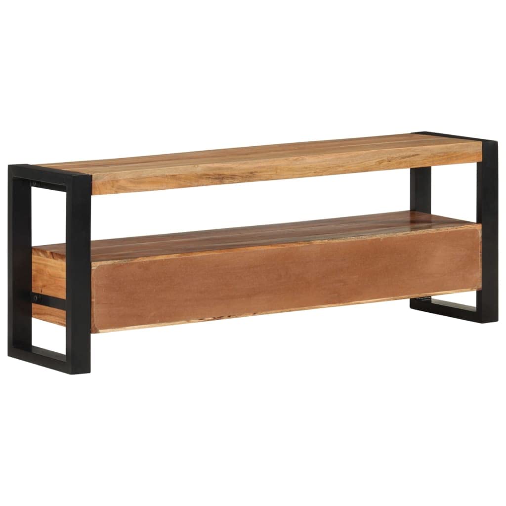 TV-Schrank 120x30x45 cm Massivholz Akazie Fernsehschrank Tv Board Lowboard