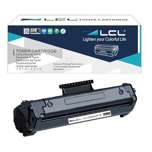 LCL Cartucho de tóner Compatible 92A C4092A EP 22 (2 Negro) Reemplazo para Canon LBP 800 810 1110 1120 para HP LaserJet 1100 1100SE 1100XI 1100A 1100ASE 1100A XI 3200 3200SE 3200M
