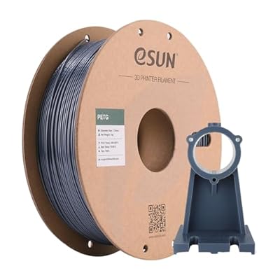 eSUN Filamento PETG 1.75mm  Impresora 3D Filamento PETG  Precisión Dimensional +/- 0.05mm  1KG Carrete  2.2 LBS  para Filamento de Impresión 3D  Gris Sólido