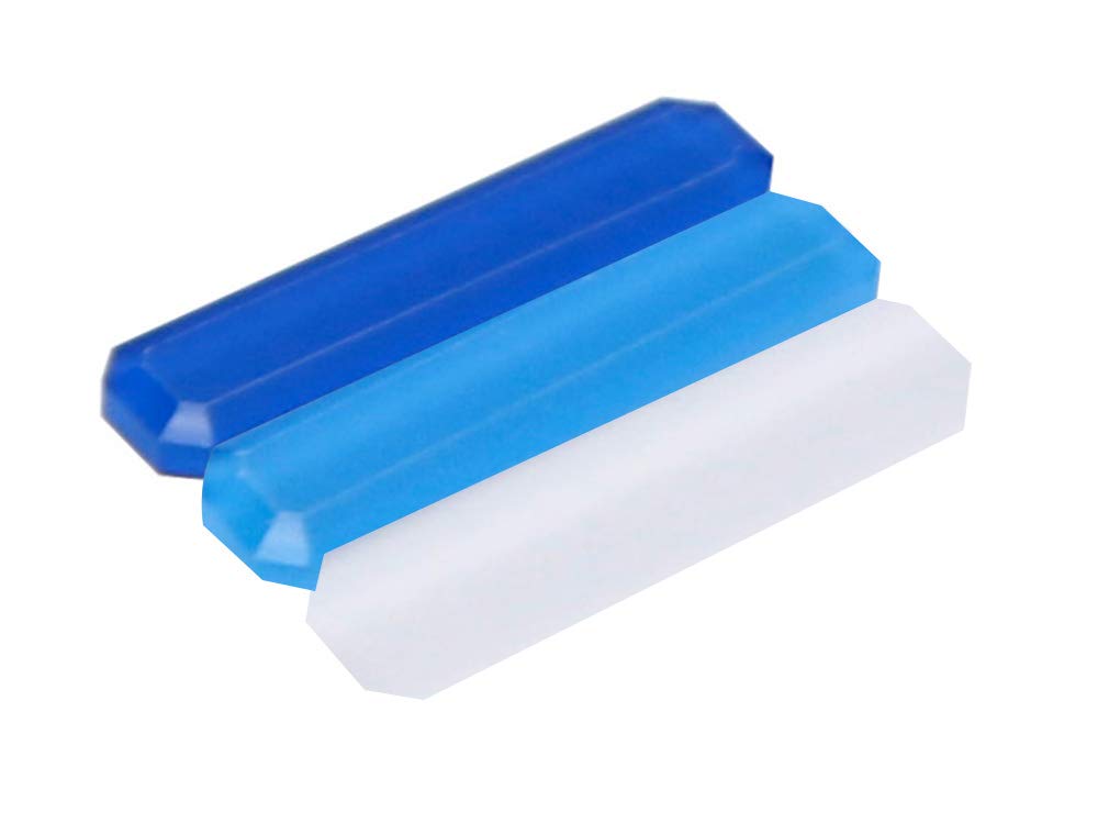 iJDMTOY White/Blue/Navy Retro Style 3-Color Stripe Grille Badge Sticker Compatible with 2016-23 Toyota Tacoma w/TRD-Pro Grille