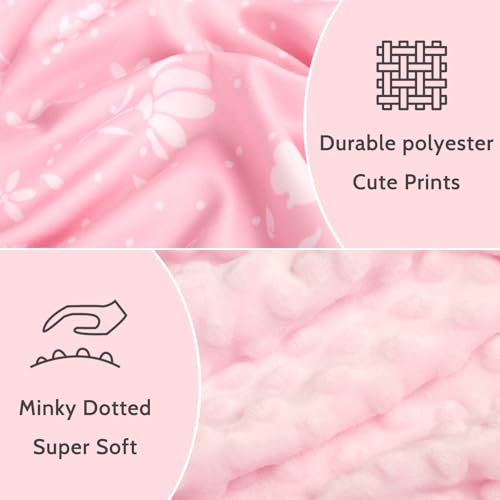 Image of ManFaiSky Car Seat Cover Baby, Soft Carseat Covers Baby Girl, Multi-Use Nursing Cover & Infant Carseat Canopy, Pink