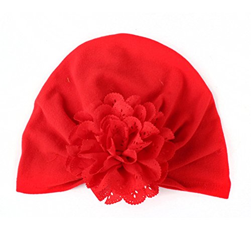6 Pieces Newborn Baby Hats Infant Turban Wrap Floral Head Cap #TOP2