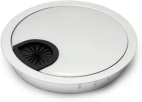 Miniatura 71 de MroMax Ojales de escritorio de aleación de zinc de 3.07 pulgadas, cubierta de agujero para cable, ojales de escritorio, organizador de cables para