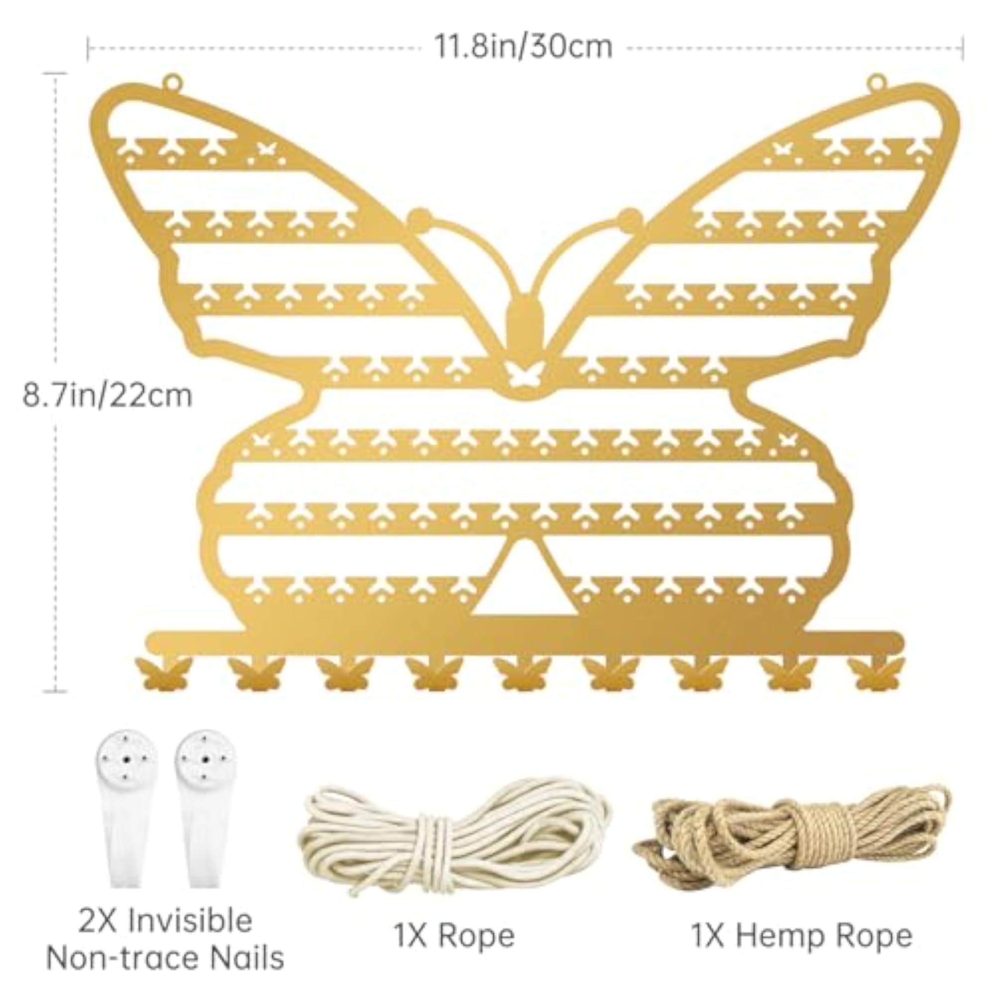 Butterfly Wall Mounted Jewelry Organizer, Earring Holder