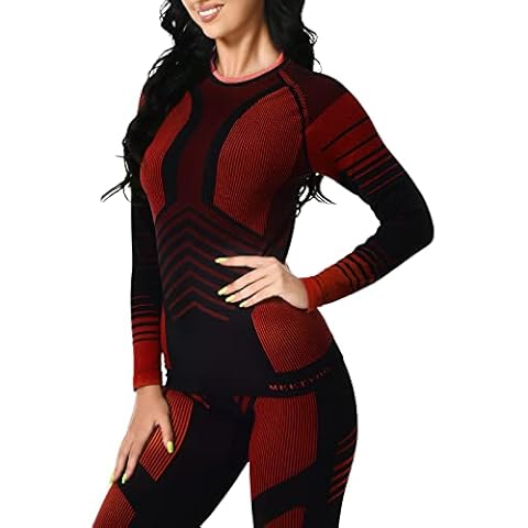 Conjunto térmico MEETYOO para mujer con forro polar suave y elástico Cover