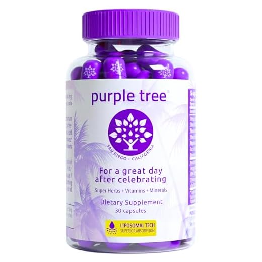 purple tree Celebration Vitamin Pills | Rapid Hydration, Liver Detox, Better Mornings | Dihydromyricetin DHM, Milk Thistle, Electrolytes, Vitamin B, Willow Bark, Quercetin (30 Pills)