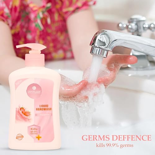 Image of Liquid Handwash - 250ml, Germ Protection and Antibacterial Strawberry Hand Wash, Soft on Hands with Refreshing Fragrance, Suitable for All Skin Types, Ideal for Daily Use