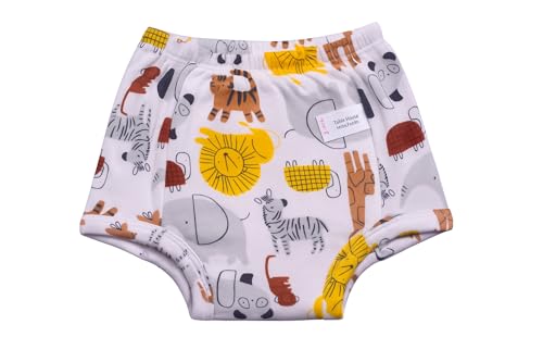 Image of Baby Padded Underwear - Soft Cotton Potty Training Pants for Toddlers, Washable & Reusable, Leak-Proof Training Underwear for Boys & Girls