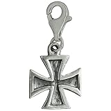 Zustand: Neu Kreuz Wechselrahmen Anhänger Charm 925 styerling Silber mit Karabinerverschluss beldiamo