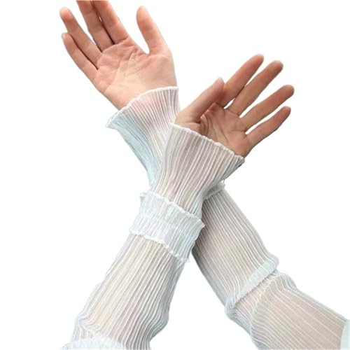 Evita quemaduras conduciendo con guantes largos sin dedos de verano para mujer