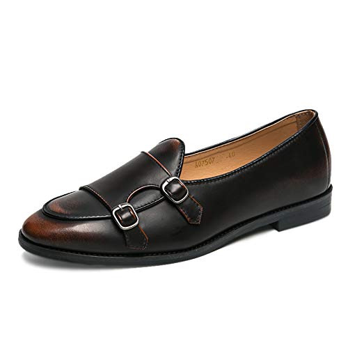 Men Driving Oxfords Casual Classic Vintage Loafer Soft Microfiber Leather Metal Decoration Boat Moccasins Round Toe