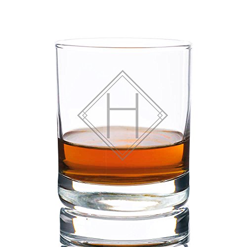 Vasos grabados Art Deco 10 oz set 4 unidades