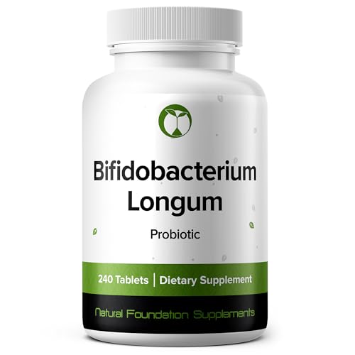 Image of Bifidobacterium Longum Probiotic 240 Tablets (4 Month Supply) - Researched Strain BL21 - 3 Billion CFU - Digestive Health & Microbiome Support - GMP Certified (240, Bifidobacterium Longum)