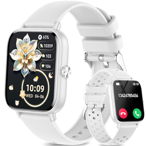 Fitonme Smartwatch Damen, 1.83 Zoll HD-Display Smart Watch mit...