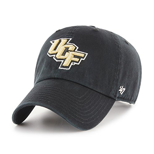 NCAA Central Florida Golden Knights Clean Up Adjustable Hat, One Size, Black