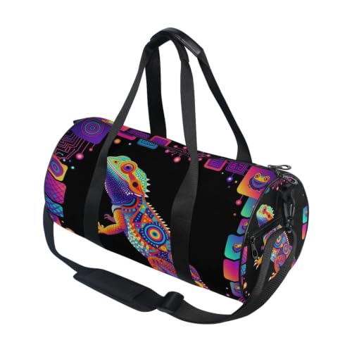 Bolsa de deporte de dragón barbudo ideal para tus rutinas de gimnasio y viajes