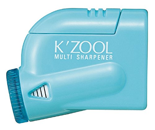 Kutsuwa STAD K'ZOOL Sharpness Adjustable Pencil Sharpener, Light Blue (RS018LB)