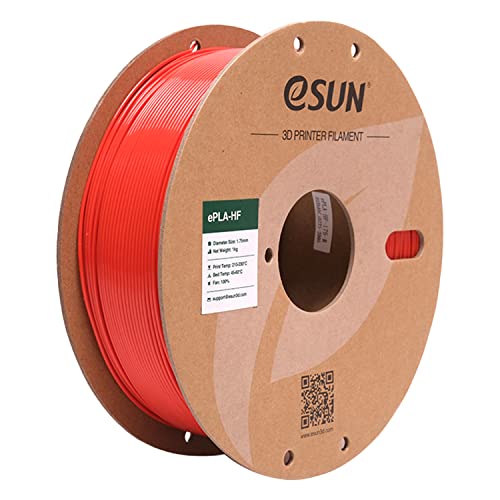 Image of eSUN High Speed PLA Filament 1.75mm, Speedy PLA 3D Printer Filament for Fast Printing, Dimensional Accuracy + /- 0.03mm, 1KG Spool (2.2 LBS) 3D Printing Filament for 3D Printers,Red