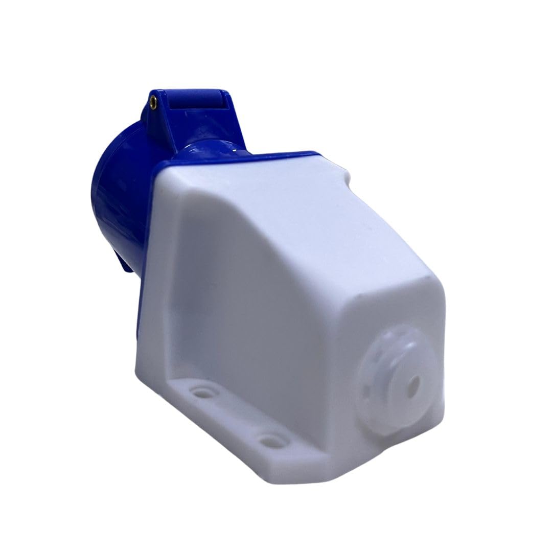 FTC - INDUSTRIAL SOCKET WALL MOUNT 32AMP 220V AC, 3 PIN - PACK OF - 10 PCS 1