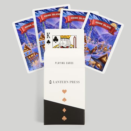 Baraja Póker Rhode Island Invierno Navidad 52 Cartas miniatura 6