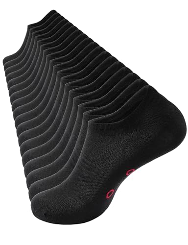 No Show Socks Non Slip 9 Pack Foot Massage Acupressure Pointer Low Cut Fashion Liner US 6-12 Wide